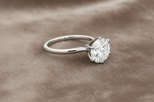 2.01 Round Solitaire Diamond Engagement Ring G SI2