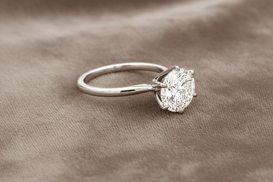 2.01 Round Solitaire Diamond Engagement Ring G SI2