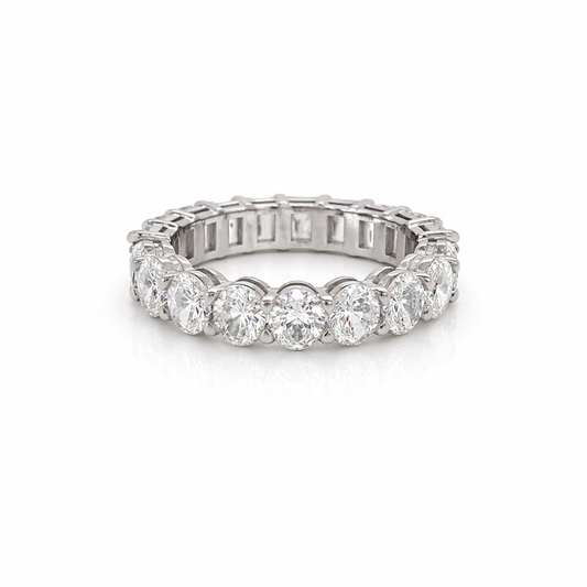 5.74 Carat Shared Prong Diamond Eternity Band in Platinum 5.74 ct. tw.