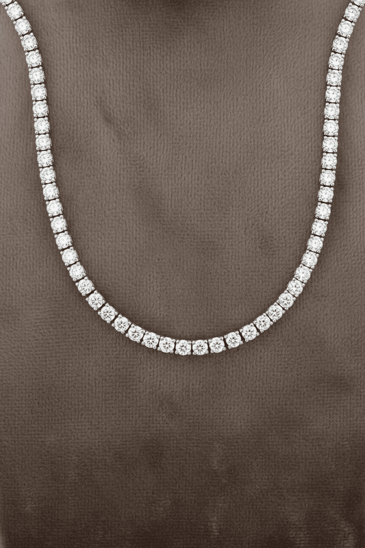 Lab Grown Diamond Necklace NECK1120 ~ 7 carats 14K White Gold