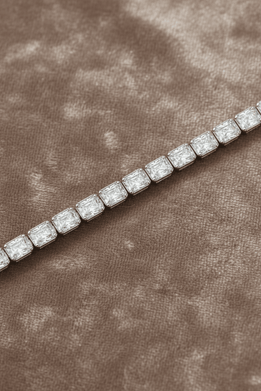 Lab Grown Diamond Tennis Bracelet ~ BRAC10227 Radiant Cut