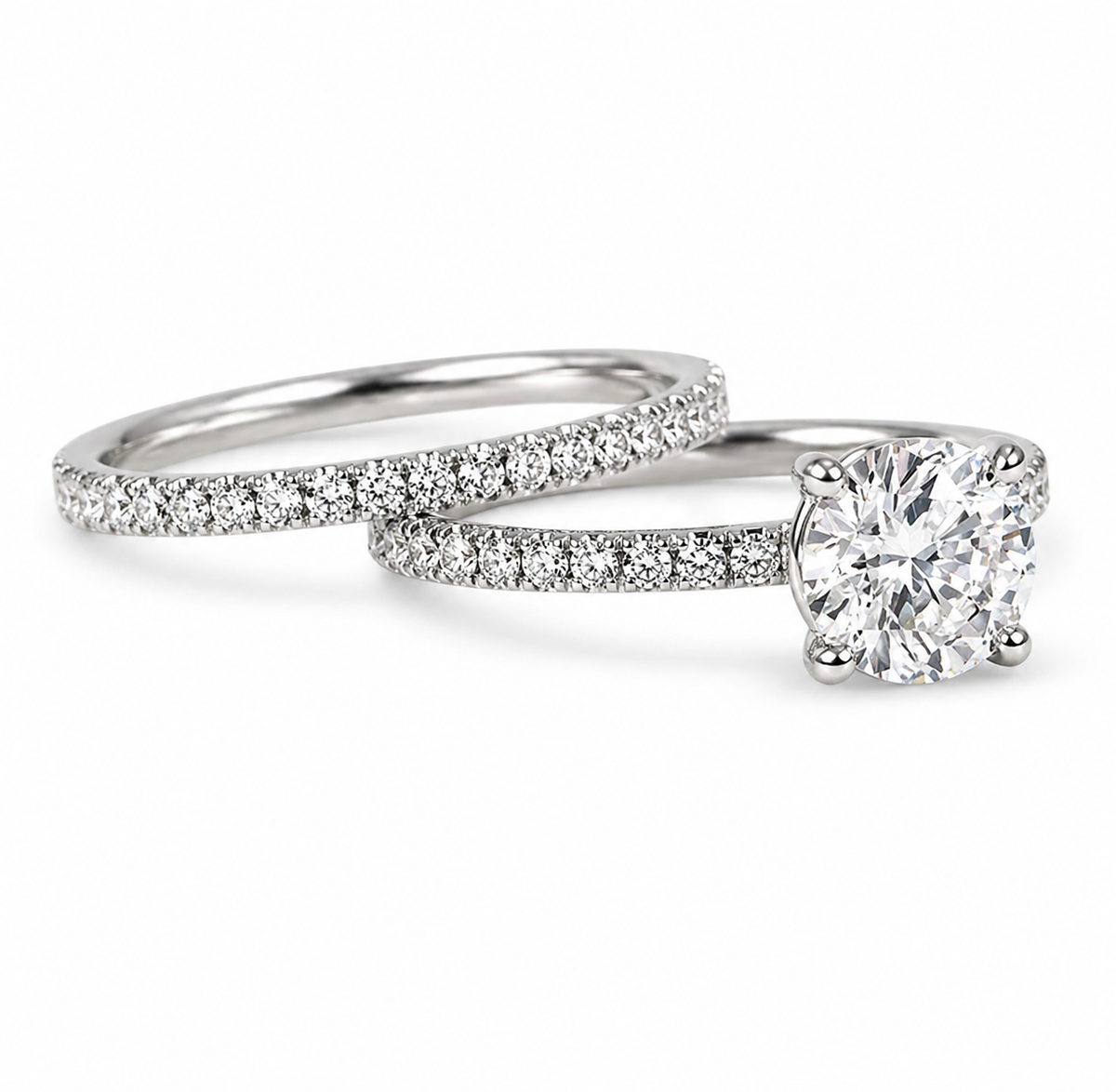 "ENGR02299" Solitaire Round Diamond Engagement Ring