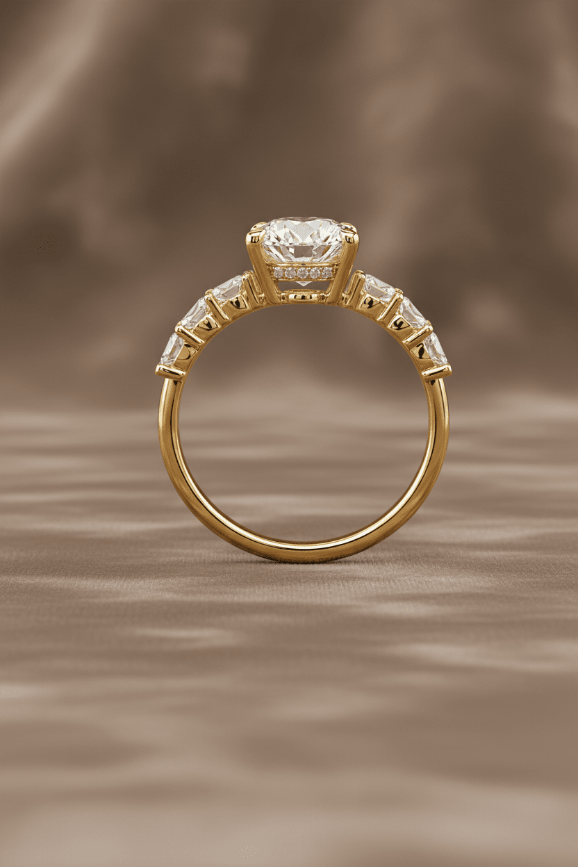 3.02 carats Lab Grown Diamond ENG10045~ Estelle