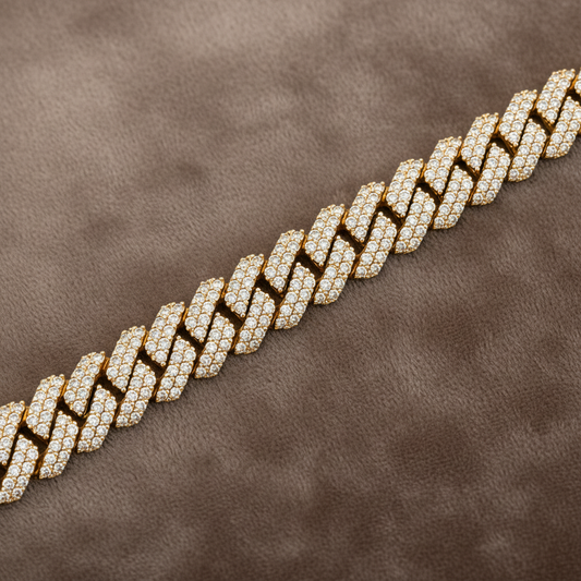 Diamond Cuban Link Bracelet BRAC10189~ 4.25 carats 14K Yellow Gold