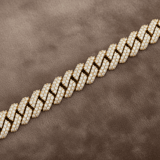 Diamond Cuban Link Bracelet BRAC10189~ 4.25 carats 14K Yellow Gold