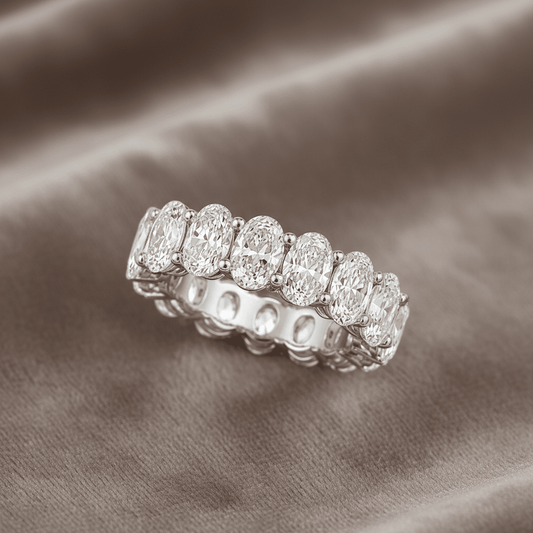 Lab Grown Diamond 9076116~ Oval Cut Eternity Band