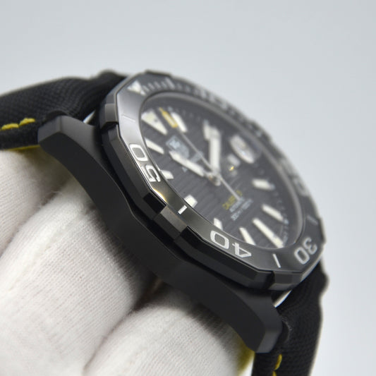 Tag Heuer Aquaracer 41mm Black Dial Mens Watch WAY218A.FC6362