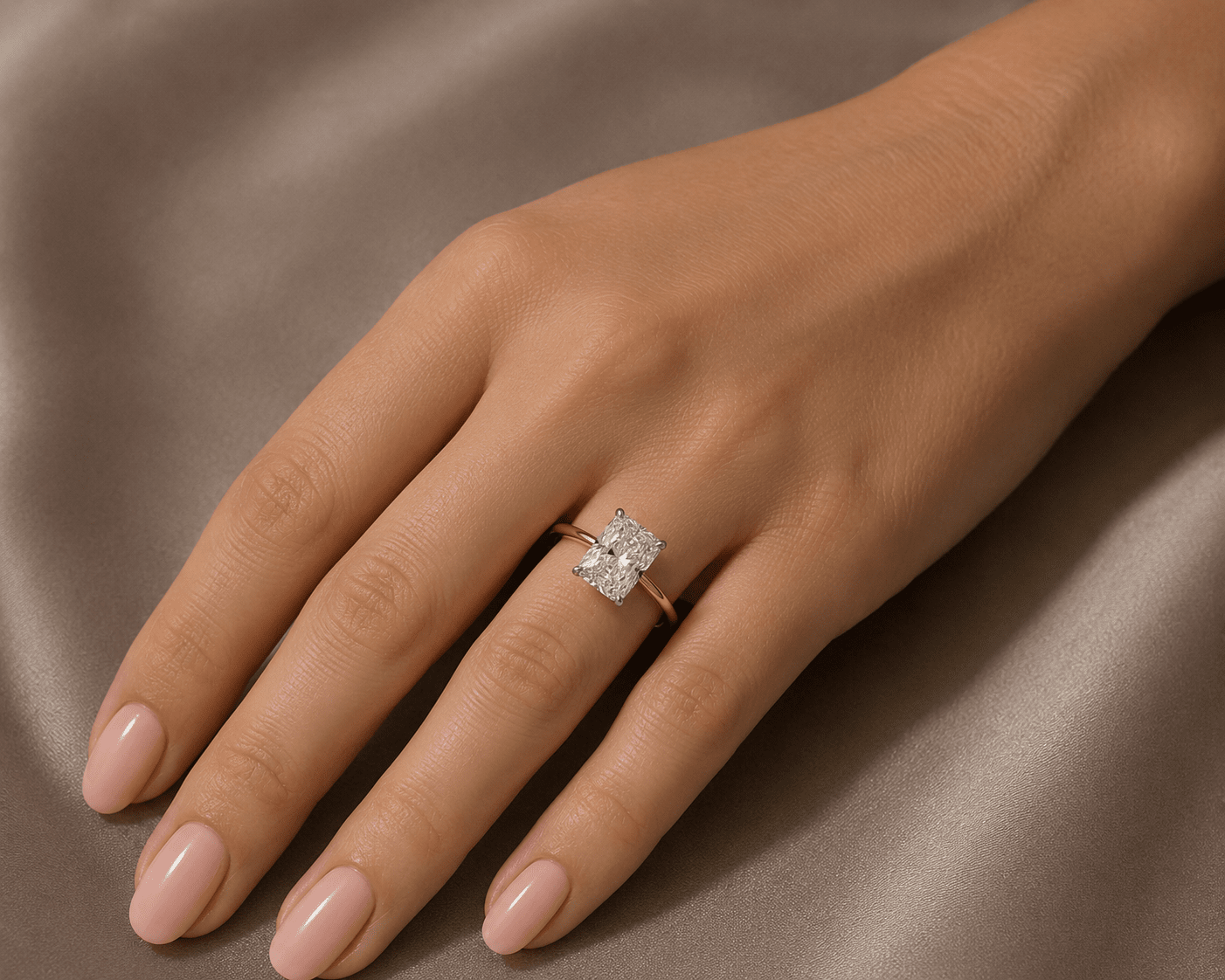 3.02 carats Lab Grown Diamond ENG10028~ Ella