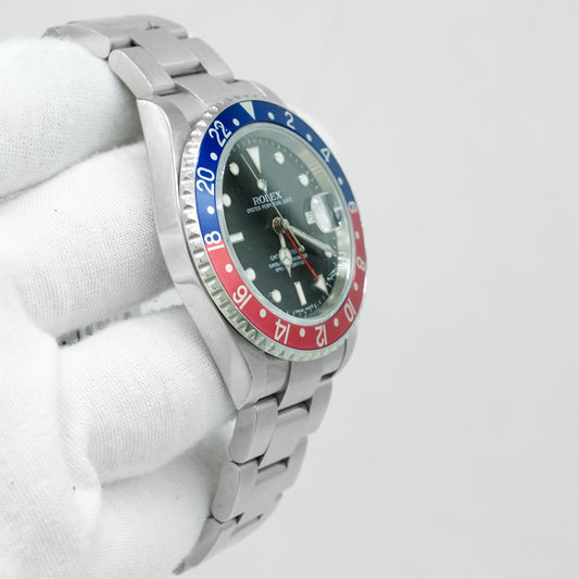 ROLEX GMT Master II 16710T Pepsi Black Dial 40mm