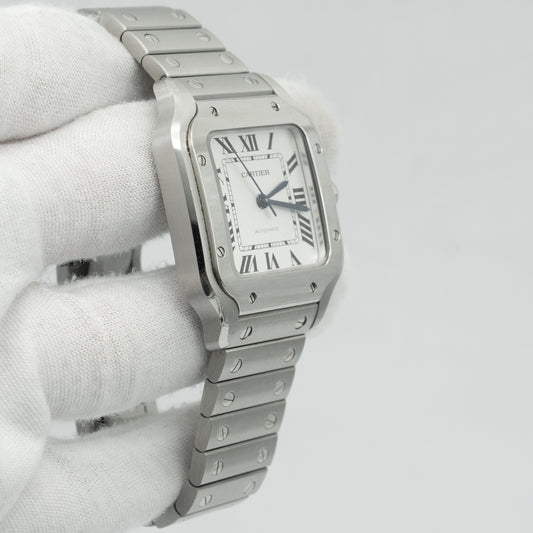 Cartier Santos De Cartier Medium WSSA0029 35MM Silver Dial