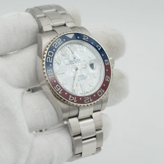 Rolex GMT Master II Pepsi Meteorite Dial White Gold 40mm 126719BLRO