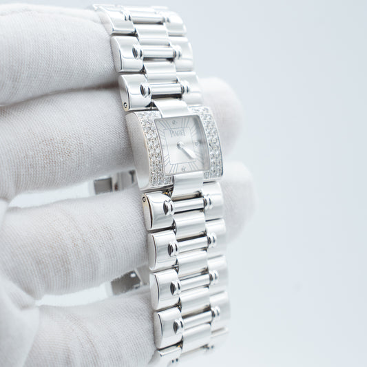 Piaget Dancer 18K Gold Bracelet Diamond Bezel Ladies Watch 50011 K83 21mm