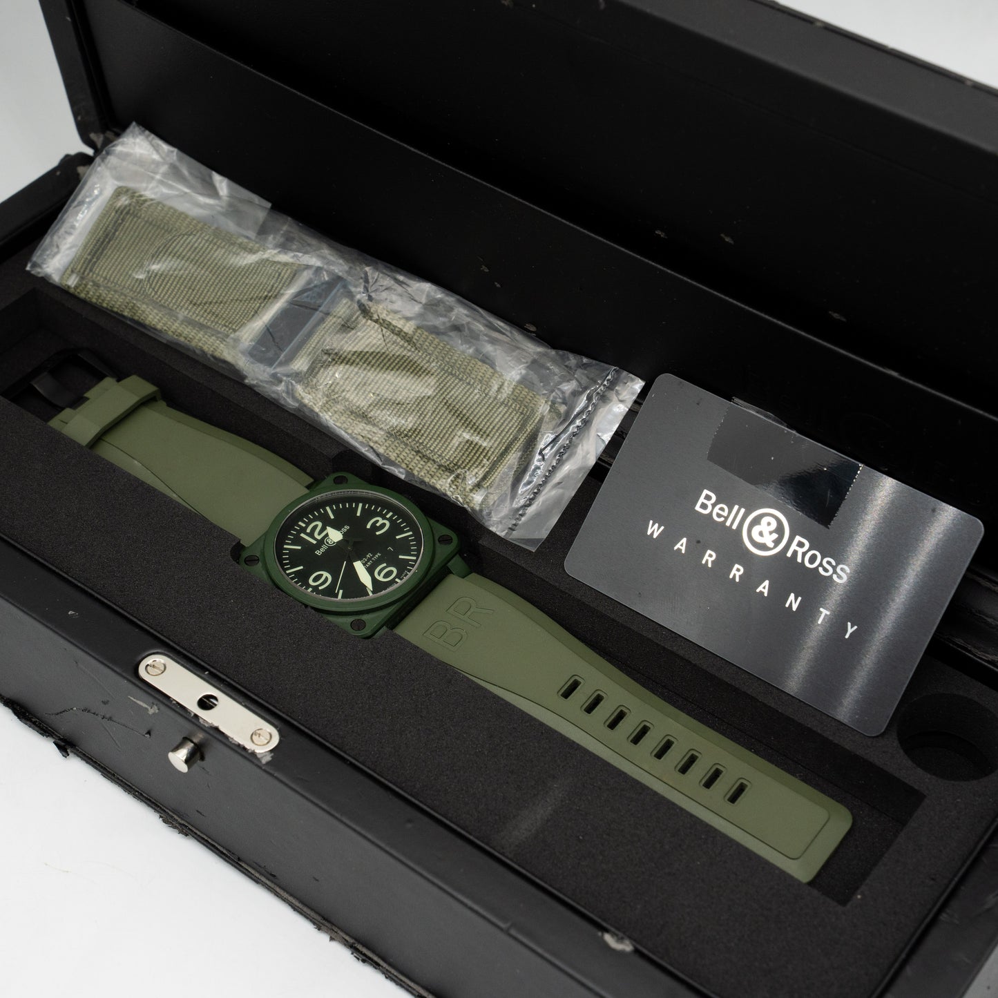 Bell & Ross BR 3 MILITARY CERAMIC BR03-92-CK Green Dial