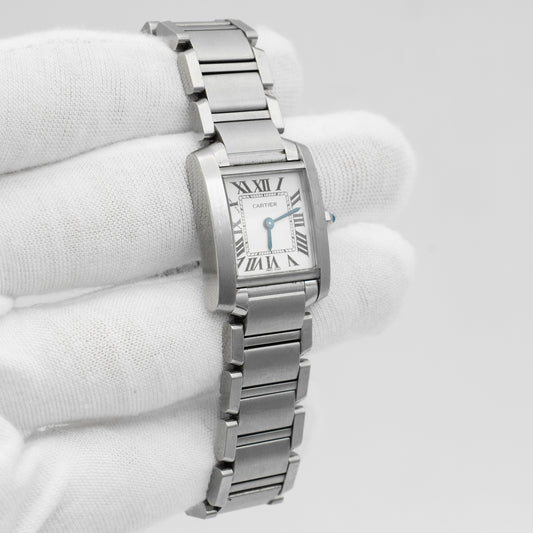 Cartier Tank Francaise 2384 W51008Q3 Stainless Steel 20mm Ladies' Quartz