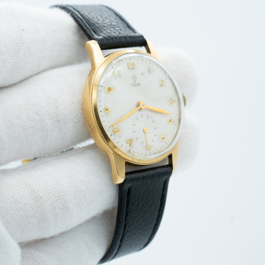 Tudor Royal 12856 Yellow Gold Silver Dial 31mm