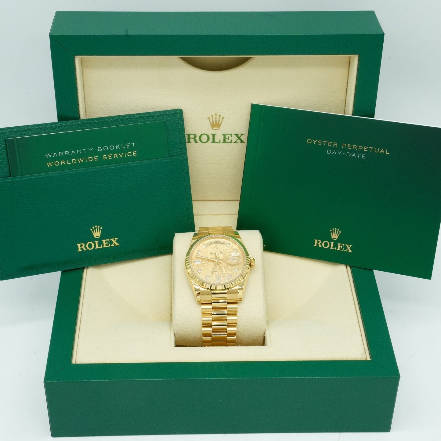 Rolex Day-Date 36mm 118238 Yellow Shell Computer/Diamond