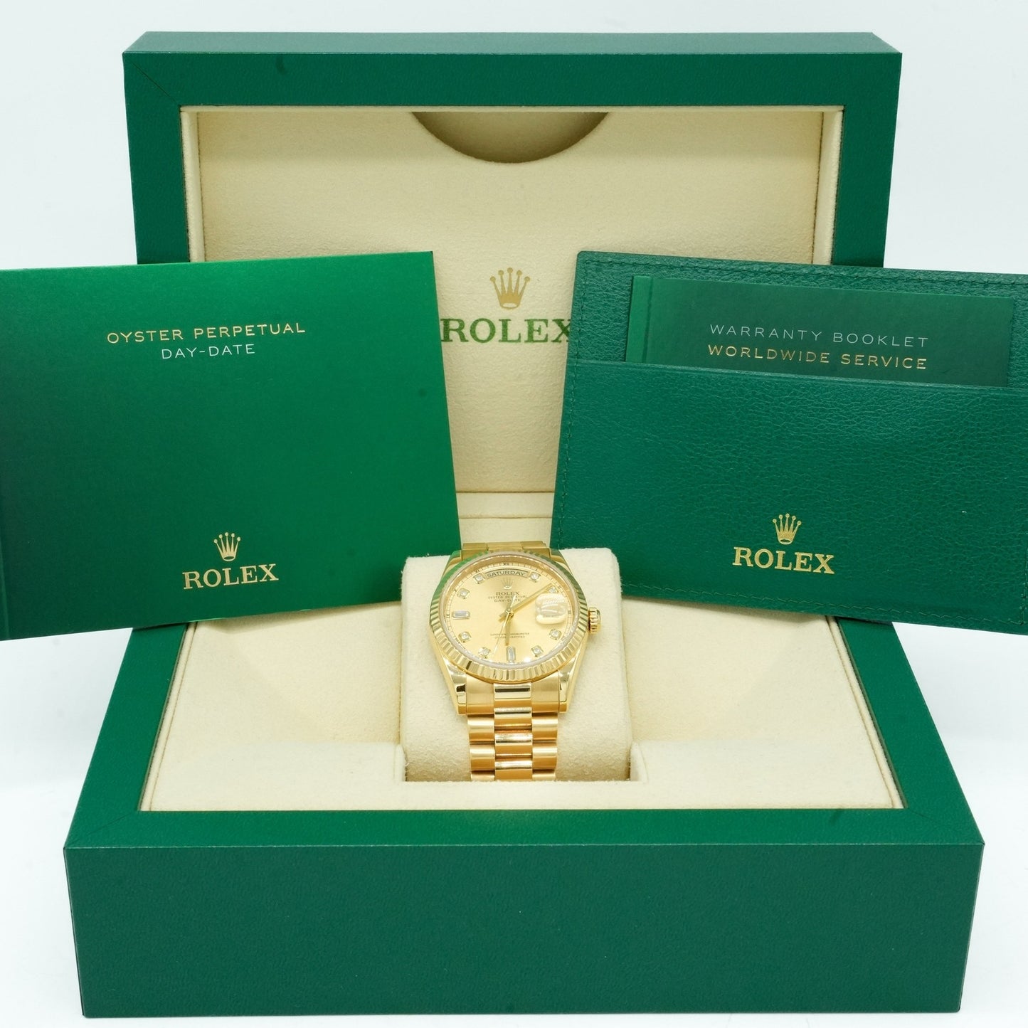 Rolex Day-Date 118238 18k Champagne Dial 36mm