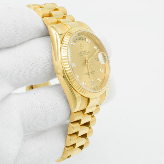 Rolex Day-Date 118238 18k Champagne Dial 36mm