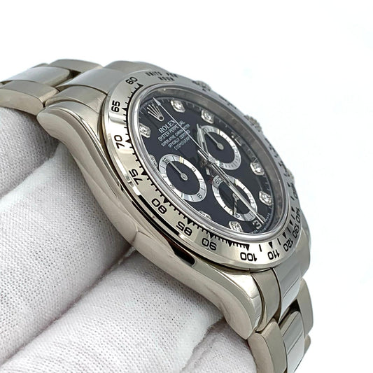 Rolex 18K White Gold 116509 40mm Daytona Cosmograph Diamond Dial
