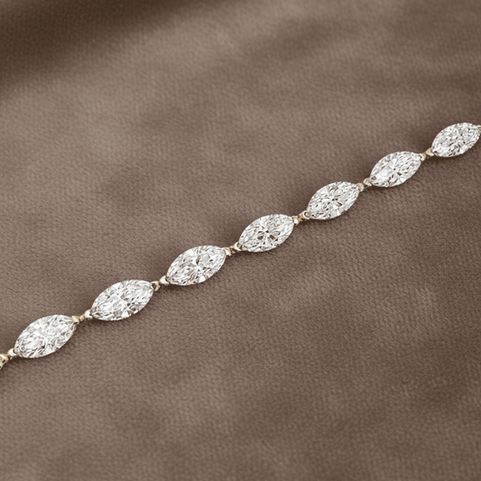 Lab Diamond Tennis Bracelet ~ BRAC10220 Marquise Cut