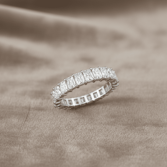4.86 carat Lab Grown Diamonds 9074688 ~ Radiant Cut Eternity Band