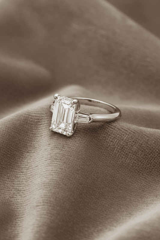Lab Grown Diamond ENG10037~ Luna 3.00 carats Platinum