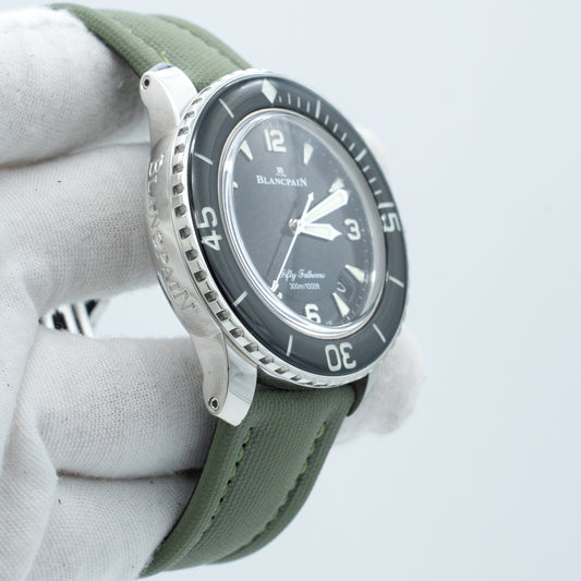 Blancpain Fifty Fathoms 5015-1130-52A 45mm Black Dial