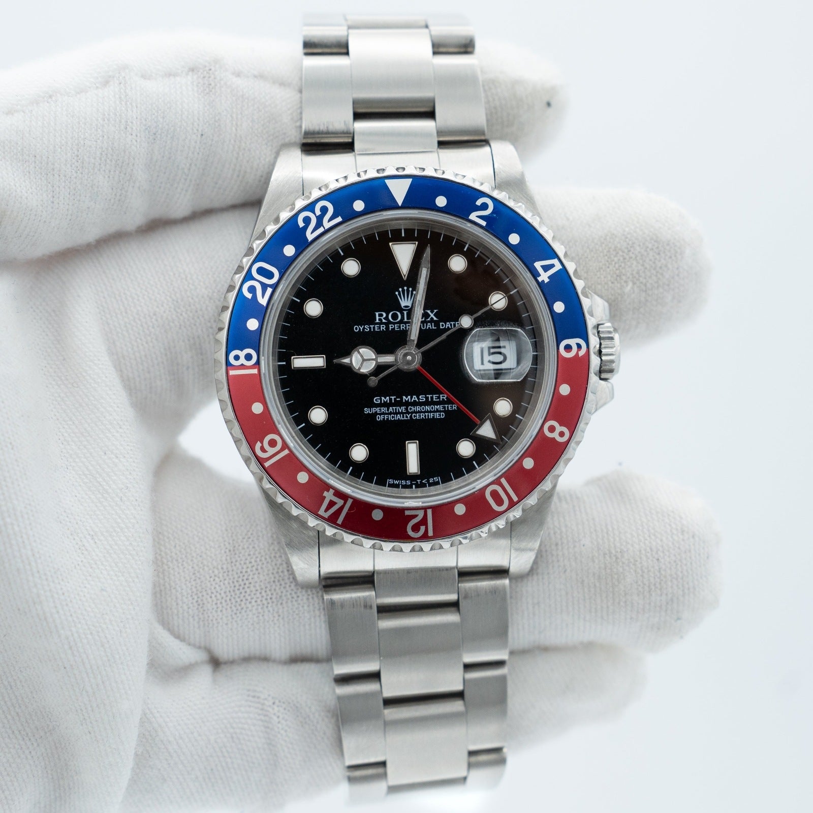Rolex GMT-Master Pepsi Black Dial Steel 40mm 16700