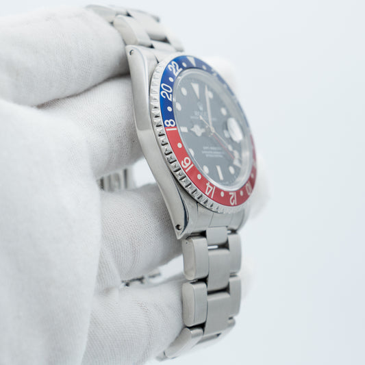Rolex GMT-Master Pepsi Black Dial Steel 40mm 16700