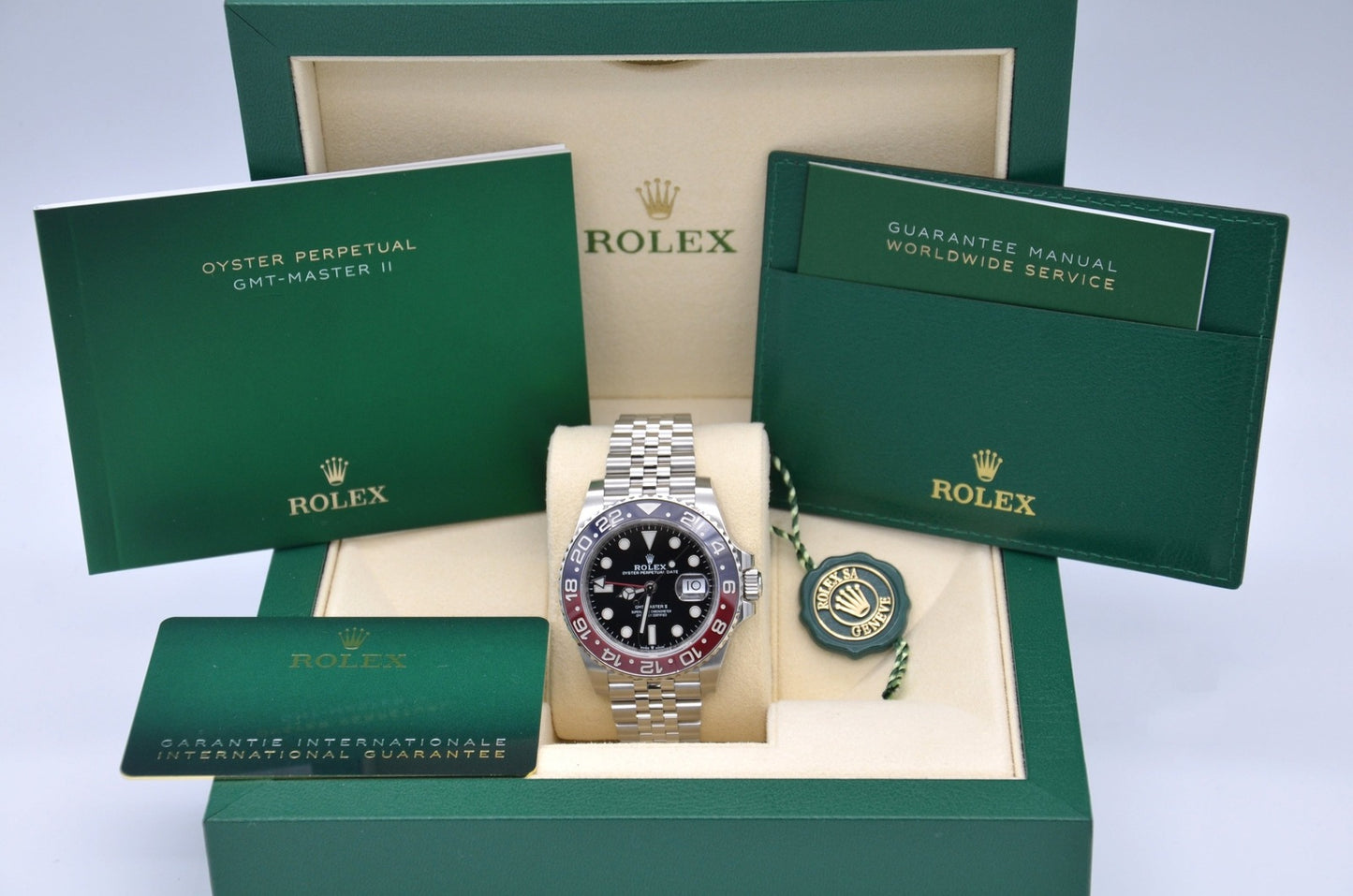 Rolex GMT-Master II 40mm PEPSI Red Blue Jubilee 126710BLRO