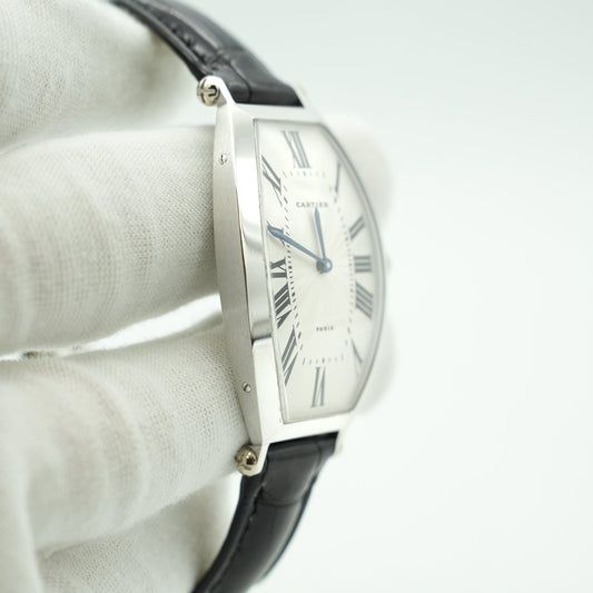 Cartier Tonneau W1509551 Platinum 950 White Dial