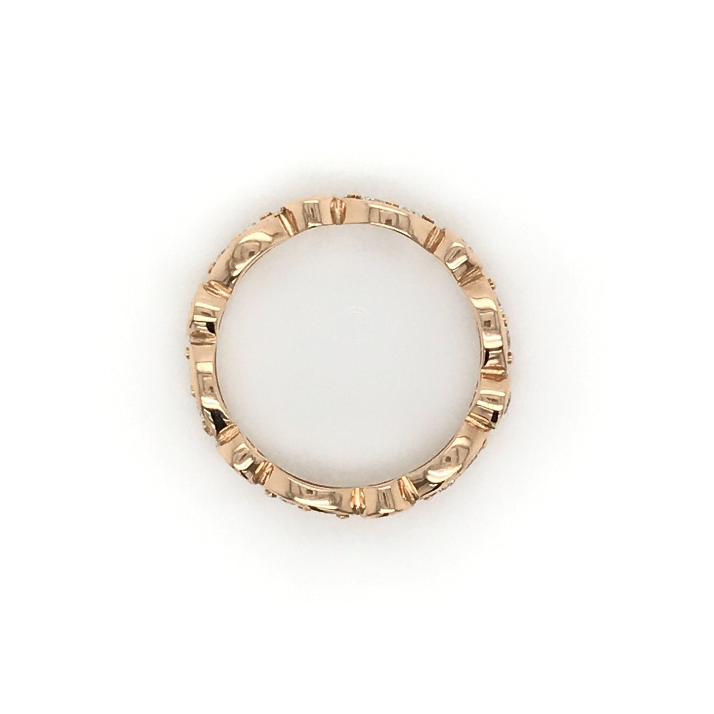 "ETNBD01937" Round Diamond Vintage Style Eternity Band