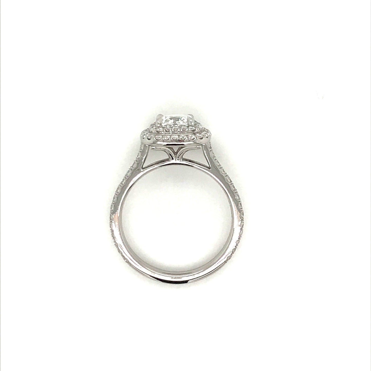 ENGR03385 Cushion Shaped Double Halo Diamond Engagement Ring