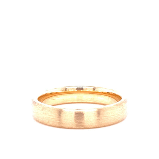 14K Gold Satin Matte Finish Wedding Band