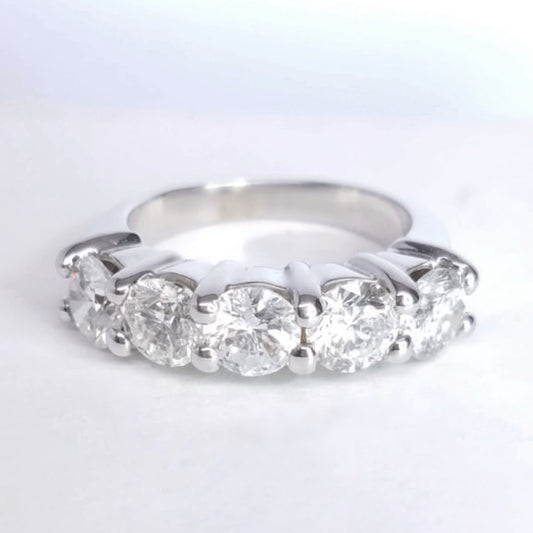 "DBAND01306" Five Stone Diamond Anniversary Celebration Ring