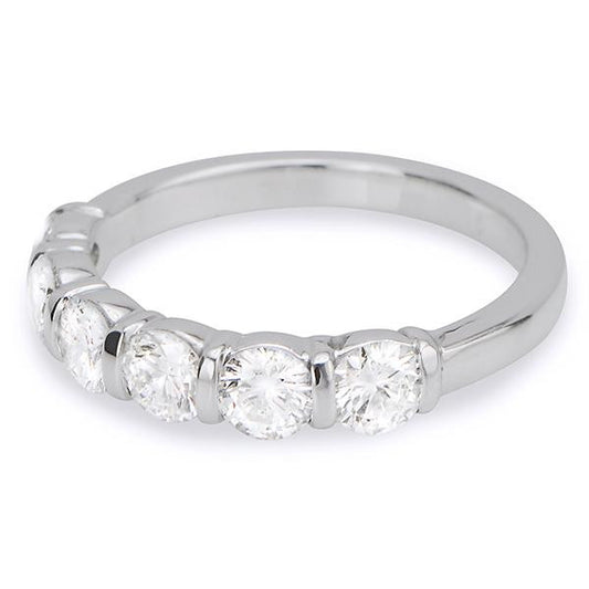"DBAND01580" Diamond Wedding Band in Platinum