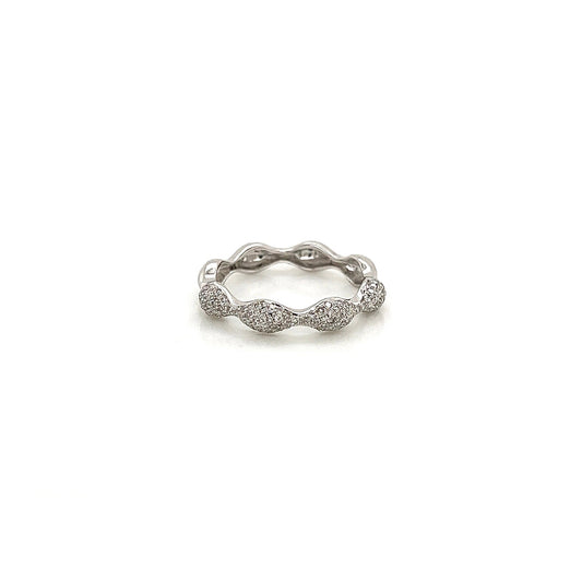 1.08Carat Round Diamond Pave Ladies Band