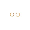 0.42 Carat Diamond Pave-Set Hoop Earrings in 14K Yellow Gold