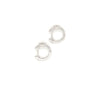 0.36 Carat Diamond Hoop Earrings in 18K White Gold