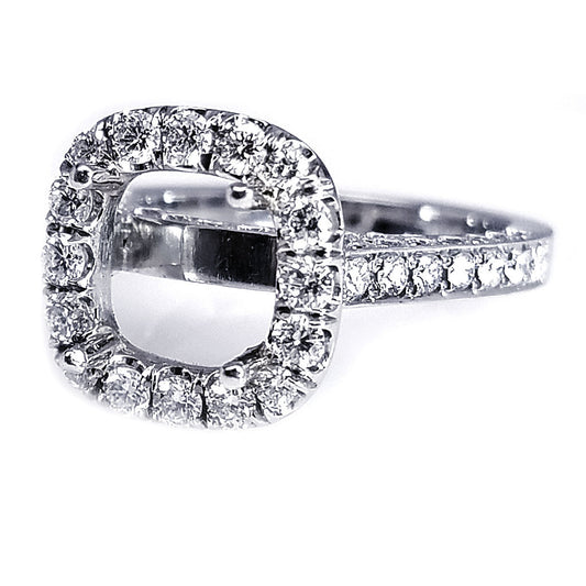 "ENGR02220" Platinum Diamond Engagement Ring Setting