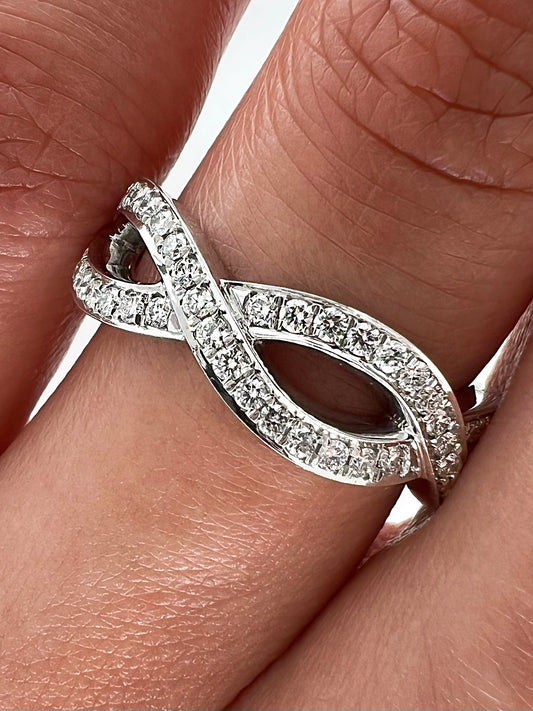 0.85 Carat Ladies Pave-Set Signature Diamond Eternity Band