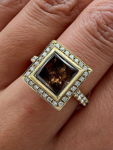 2.59Carat Brown Diamond Ladies Ring