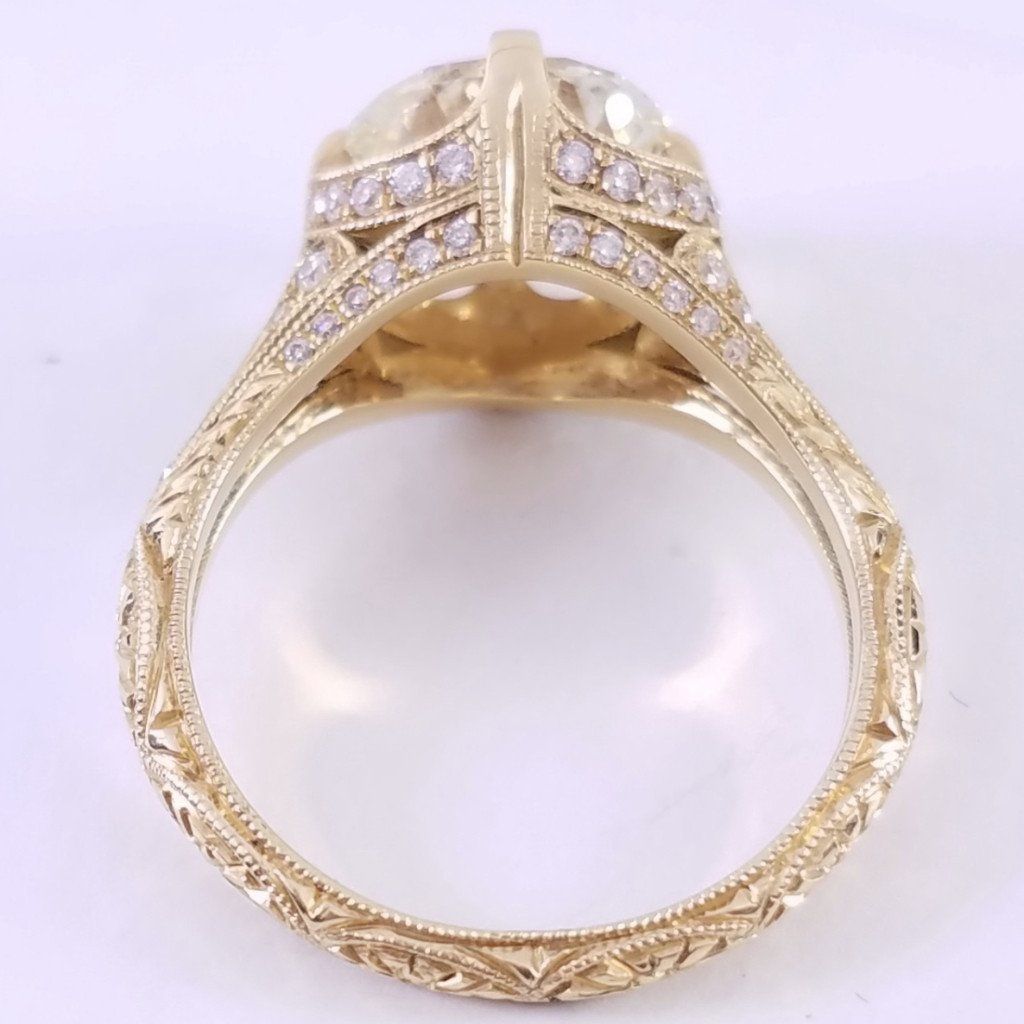 "LADRG01661" Vintage Inspired Diamond Ring LADRG01661