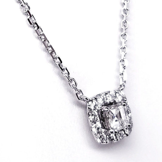 "PEND01665" Asscher Cut Diamond Pendant