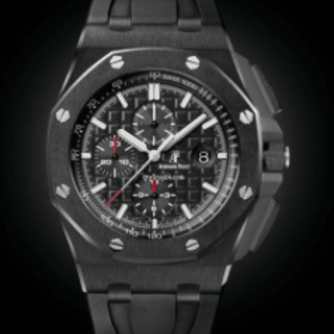 Audemars Piguet Royal Oak Offshore Black Carbo Complete 26400AU.00.A002CA.01 SEA Wave Diamonds