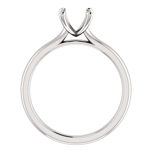 Four Prong Solitaire Engagement Ring Mounting