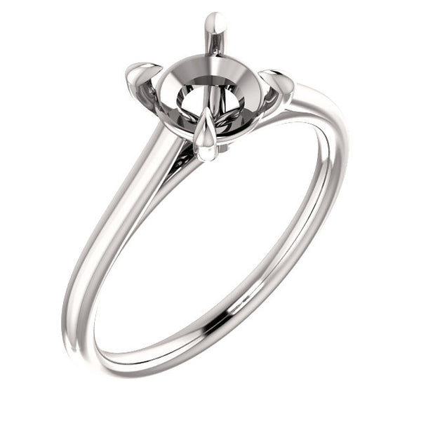 Four Prong Solitaire Engagement Ring Mounting