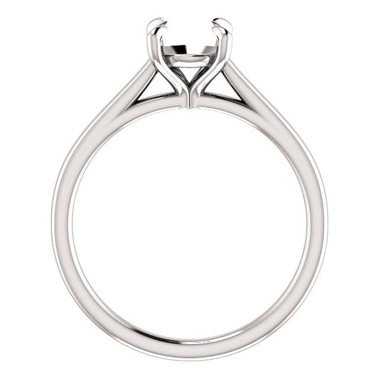 Four Prong Solitaire Engagement Ring Mounting
