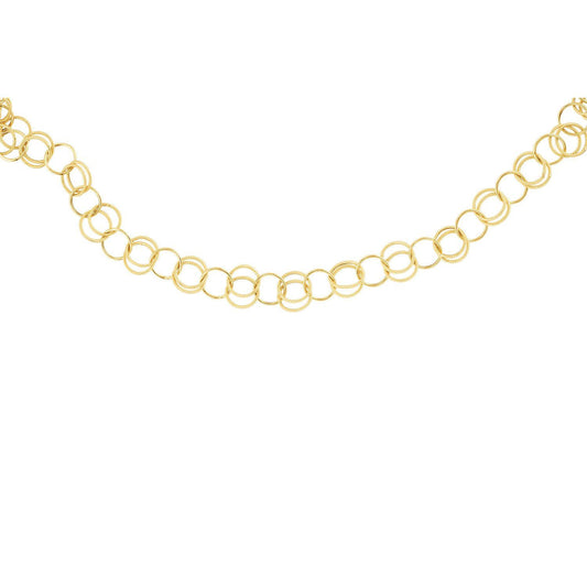 Yellow Fancy Link Chain