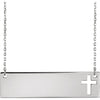 14K Engravable Cross Necklace